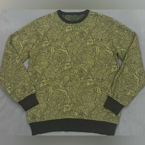 Ripndip Olive Leaf Pattern Crewneck Sweater
